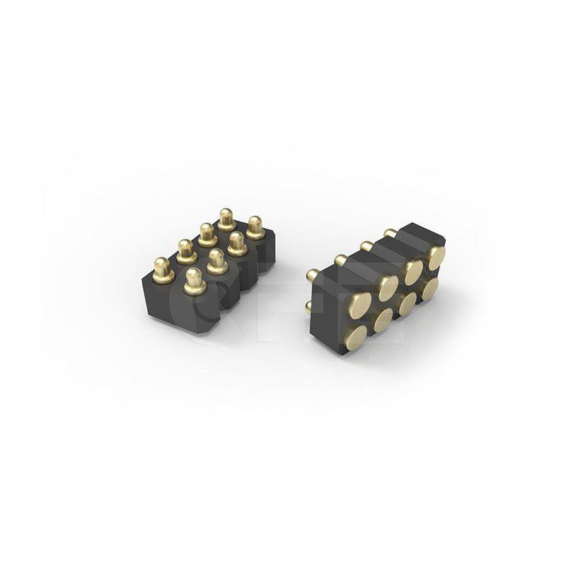 2,54 mm hřiště smt/smd pogo pin konektor